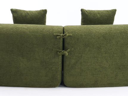 4 Seater Sofa With Fabric, 30D, 60 Hardness Full Sponge, 4 Pillow For Living Room, Home Furniture Sleeper Sectional Sofa For Apartment