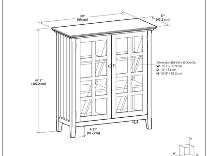 Acadian - Medium Storage Cabinet, Handcrafted