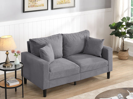 Modern Upholstered Loveseat Sofa, High Resilience
