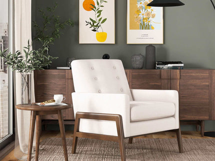 Cole - Solid Wood Lounge Chair