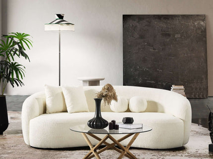 Drake - Japandi Style Curvy Boucle Sofa