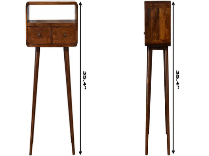 Mini Console Table - Chestnut