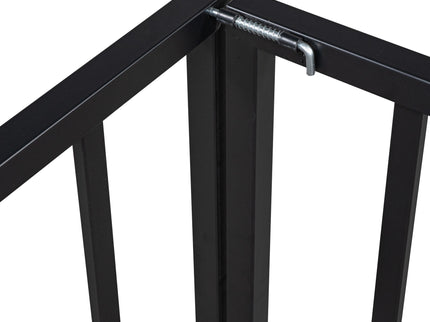 Metal Floor Bed Frame With Fence And Door