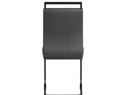 Modern Dining Chairs With High Back Upholstered Design Metal Legs