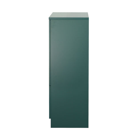 Modern Cabinet With Glass Doors And Drawer