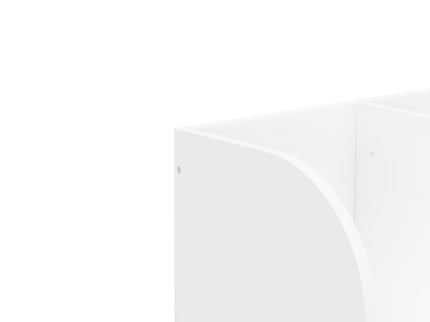 Bookcase With 4 Compartments, Storage Shelf For Toys And Books - White