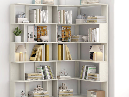 L-Shaped Design Corner Bookshelf