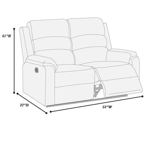 Modern Motion Loveseat