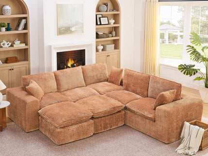 Sectional Sofa With Moveable Ottoman