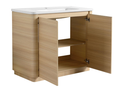 Freestanding Bathroom Vanity With Sink & 2 Soft Close Doors