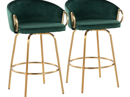 Claire - Contemporary & Glam Counter Stool (Set of 2)