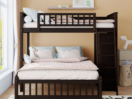Bunk Bed With 6 Drawers And Flexible Shelves, Bottom Bed With Wheels