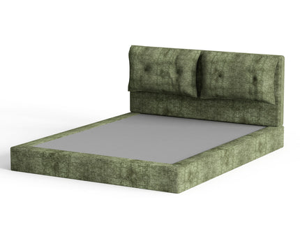 Airframe - Upholstered Bed Frame With Double Layered Upholstered Headboard