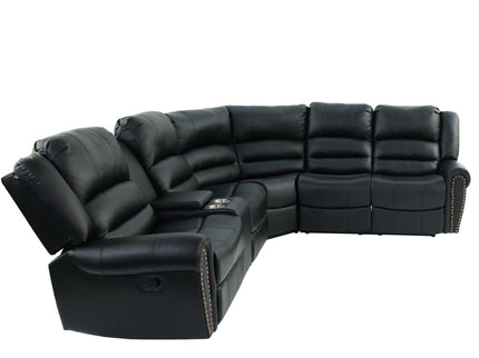 Reclining Sectional Sofa With Console