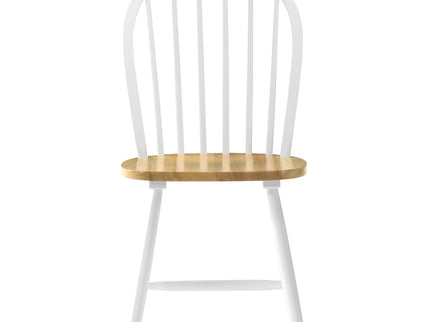 Greer - 5 Piece Dining Set With Drop Down Leaf Table And Curved Back Chairs - White