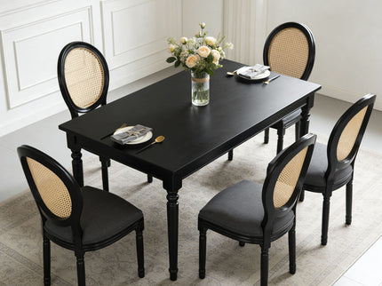 French Country Dining Chairs With Round Back (Set of 2)