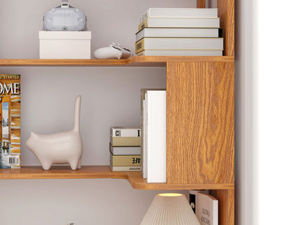 L-Shaped Design Corner Bookshelf