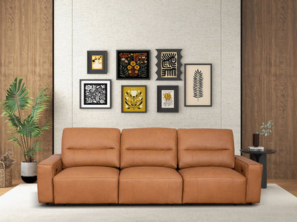 Grant - Triple Power Convertible Sofa - Cognac