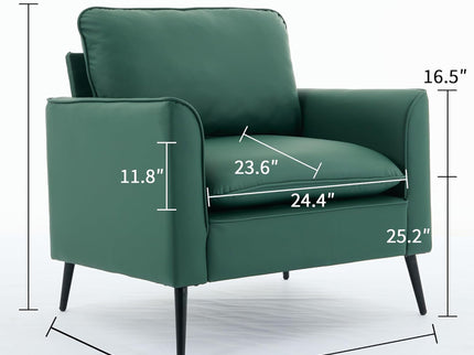 Nordic Retro Light Luxury Upholstered Sofa Chair