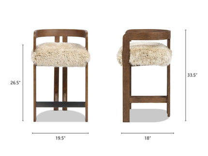 Millwick - Low Back Counter Stool
