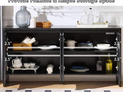 Sideboard Buffet Cabinet With Adjustable Shelves