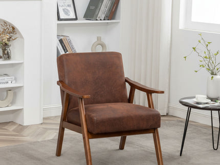 Accent Chair, Classic Mid Century Modern For Extra Seating
