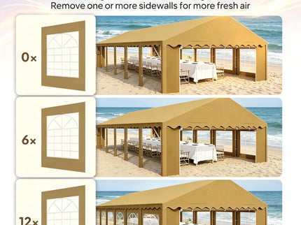 Outdoor Party Tent For Events - Brown