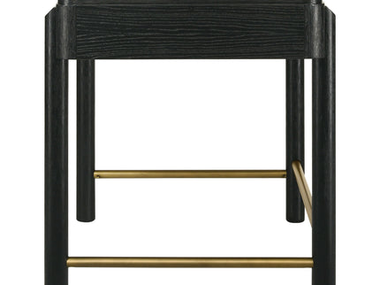 Anser - 2 Drawer Vanity Desk Makeup Table Rounded Design - Black