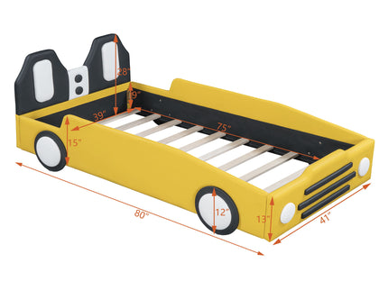 High Quality Race Car Shaped Platform Bed & Wheels