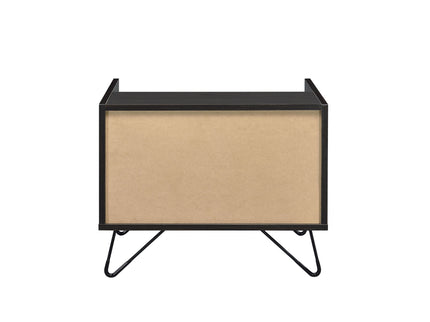 Melkree - Accent Table With Display & Utility Function - Black