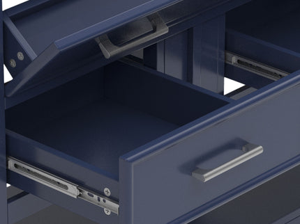 Bathroom Vanity With Ceramic Sink, Tip Out Tray & 2 Full Extension Drawers