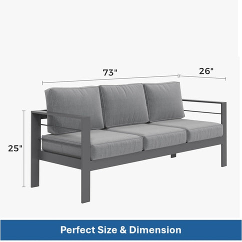 Outdoor Patio Set All-Weather With Thick Cushions