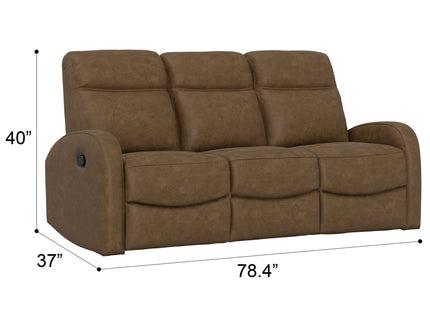 Manual Reclining Sofa With Dual Independent Recliners