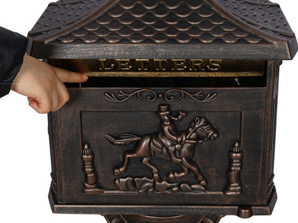 Cast Aluminum Mail Box, Postal Box, Mailbox
