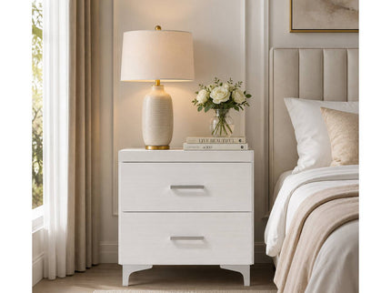 Casilda - Nightstand With Dovetail Drawers - White