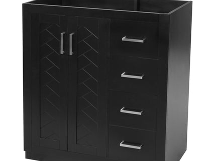 Retro Style Bathroom Vanity With 3 Drawers & Soft-Closing Doors