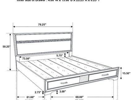 Corbin - Glittering Bedroom Set
