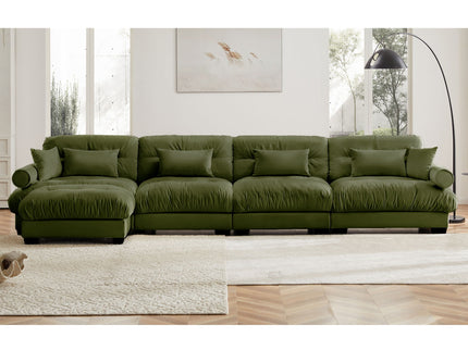 Super Comfort Oversized Modular Sectional Sofa With Movable Ottoman