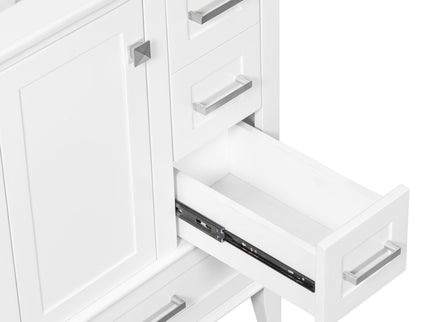 Bathroom Vanity, Modern Bathroom Cabinet With Sink Combo Set, Bathroom Storage Cabinet With A Soft Closing Door And 3 Drawers, Solid Wood Frame