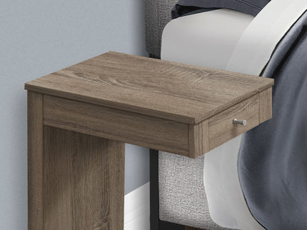 Accent Table, C - Shaped Contemporary & Modern - Taupe