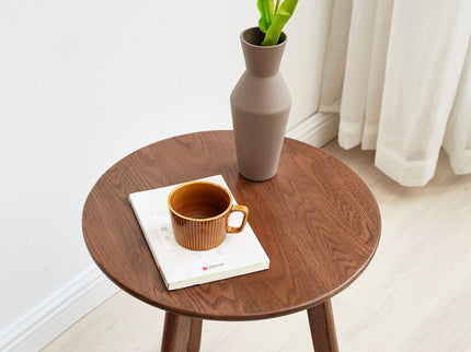 Round Small End Table, Side Table For Bedroom & Balcony