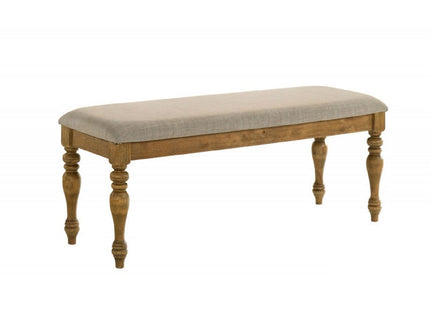 Dining Bench With Cushion - Brown