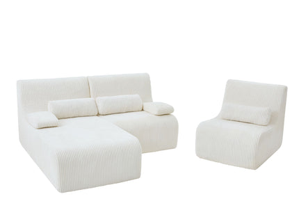 Oversized Sectional Sofa, Living Room Seating With Modular Design