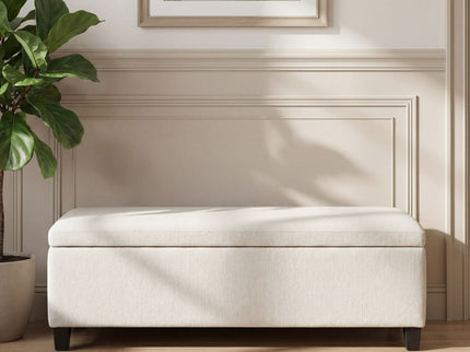 Upholstered Storage Ottoman Bench