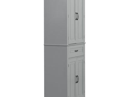 Bathroom Storage Cabinet With Doors And Drawer, Adjustable Shelf