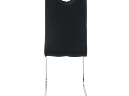 Modern Dining Chairs With Padded Seat And Metal Legs