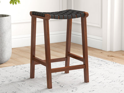 James - Mid-Century Modern Genuine Counter Stool