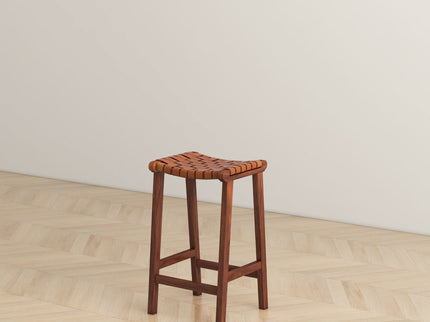 James - Mid-Century Modern Genuine Counter Stool