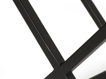 Modern Industrial Tabletop Wine Rack With 7 Bottle Holders - Black