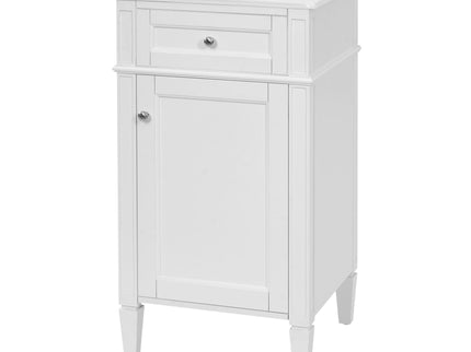 French Style Bathroom Vanity With Sink, Soft-Closing Door, Adjustable Shelf, Rectangular Design